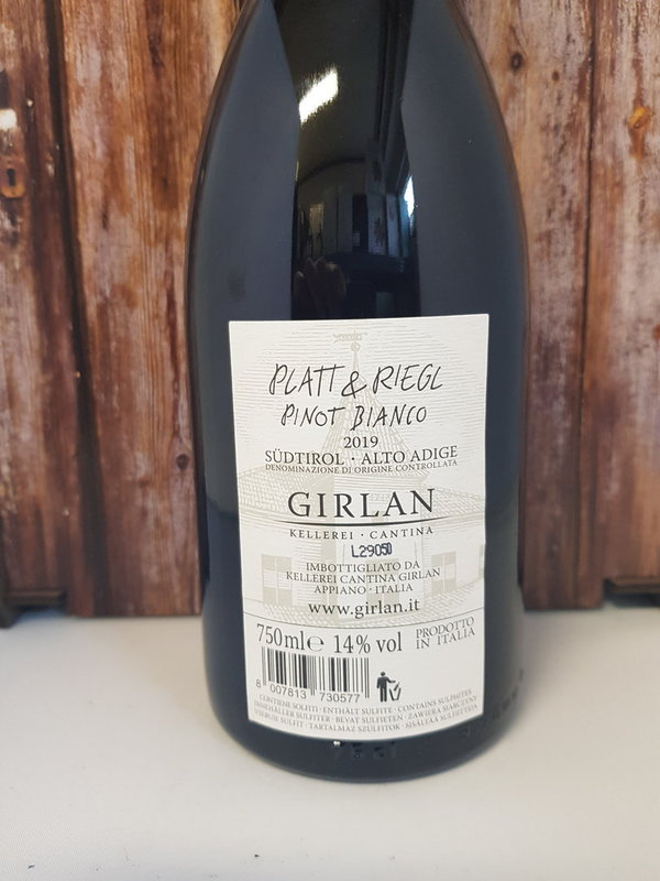 Platt & Riegl Pinot Bianco Girlan