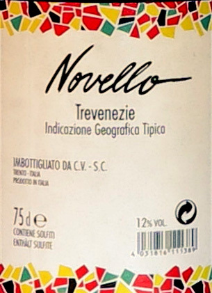 Vino Novello Trevenezie IGT Palazzo