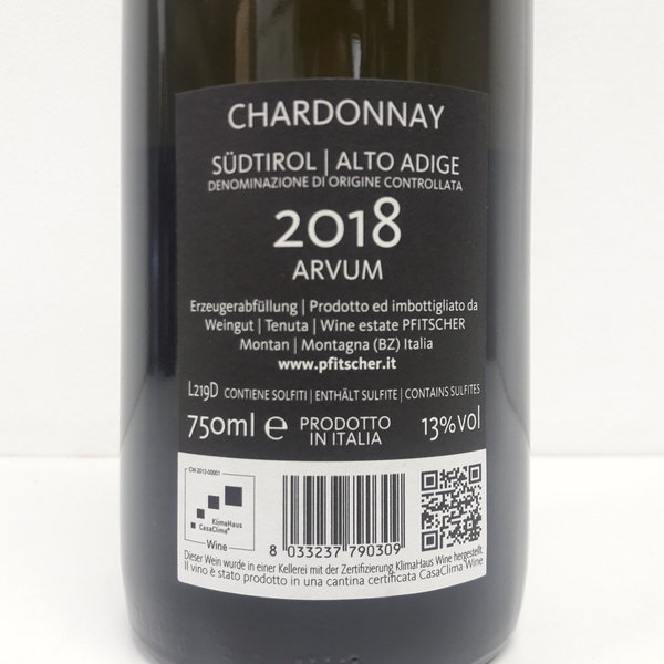 Chardonnay Arvum Pfitscher