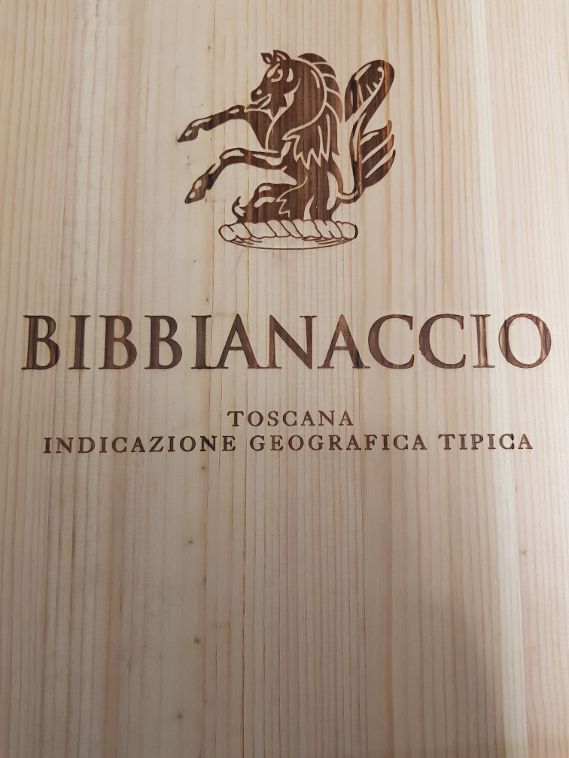 Bibbianaccio Toscana Holzkiste mit 6 Flaschen