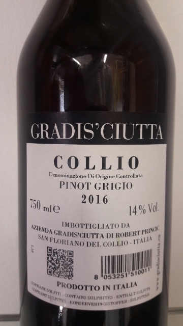 Pinot Grigio Collio DOC Gradis`Ciutta
